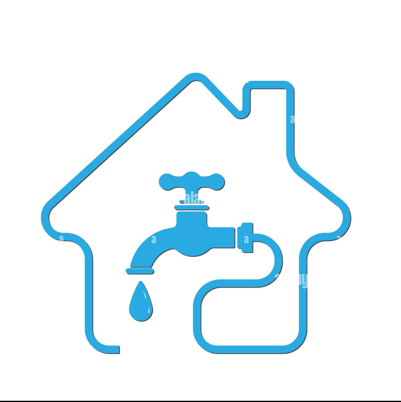 water supply utility icon vector stock illustration flat style 2E18J4J