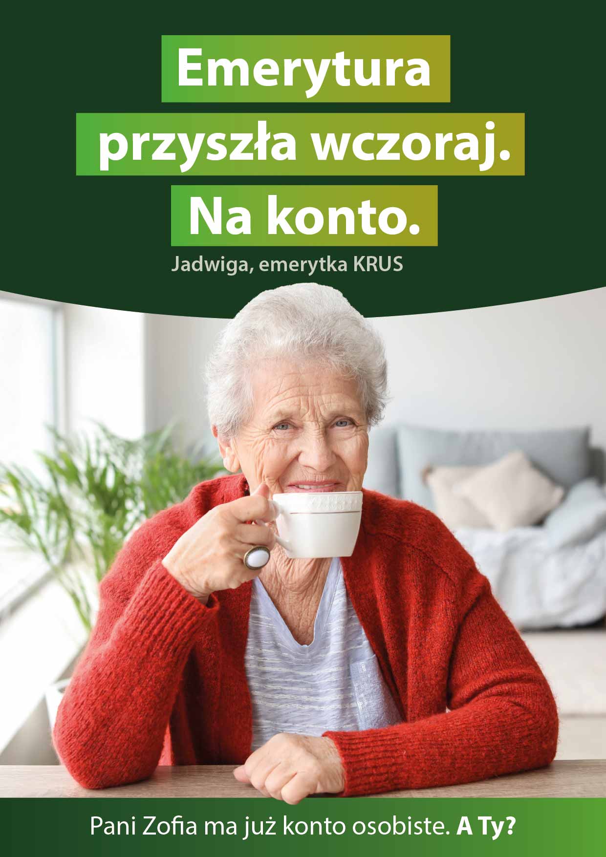 emerytura na konto w banku